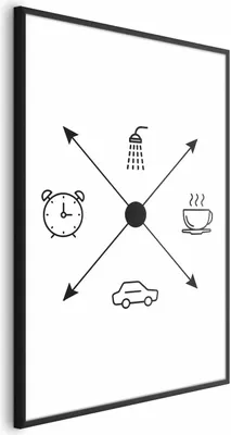 Produktbild von Posterpapier Poster - Daily Schedule 60x90 cm Text n-A-0736-ao-a
