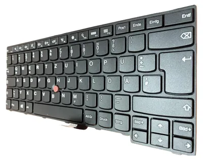Produktbild von DEUTSCHE - Tastatur Keyboard mit Trackpoint kompatibel für LENOVO ThinkPad E460 (20ETS04U00)