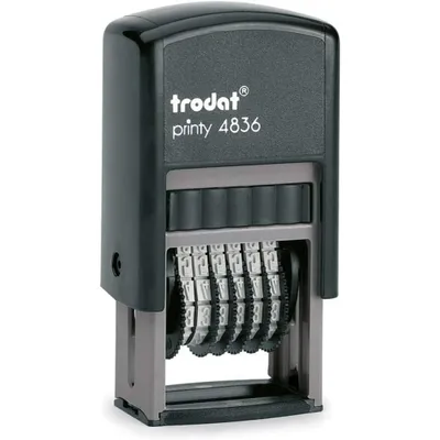 Produktbild von Trodat 4846, Schwarz, Grau, 69 mm, 29 mm, 90 mm, 54 g, 1 Stück(e)