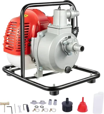 Image de Pompe à essence - Pompe pour eaux usées/d'irrigation - 2,5 cm (1”) - 43 cm³ 2 temps - 250 l/min - Hauteur de refoulement : 30 m - Hauteur d'aspiration : 6 m - 7 000 tr/min