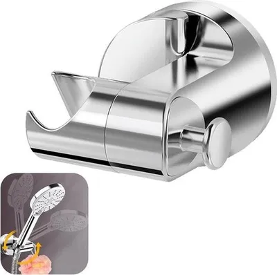 Produktbild von Duschkopfhalter – Handbrausehalter – Saugnapf-Handbrausehalter – Abnehmbarer Brausehalter für Handbrause – Verstellbarer 360° drehbarer Duschkopfhalter – Universal