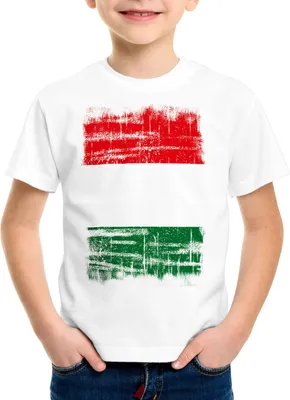 Produktbild von Ungarn Vintage Flagge Kinder T-Shirt Hungary EM WM Olympia