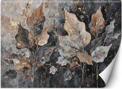 Zdjęcie produktu dla Fototapeta Feeby Liście W Stylu Glamour Botanika Abstrakcje roślinne galmour 350x245 cm
