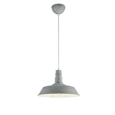 Zdjęcie produktu dla Lampa wisząca WILL szara 1xE27x60W metal wym:150x36x36cm IP20 RL