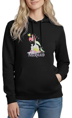 Produktbild von Arielle Die Kleine Meerjungfrau Auf Felsvorsprung Damen Hoodie, L, Schwarz