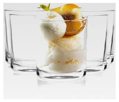 Produktbild von Dessertgläser Set mit 6 Stück, 160 ml aus Glas, für Eis und Desserts, spülmaschinenfest