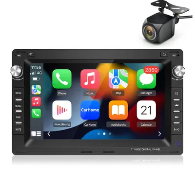 Immagine prodotto di Autoradio 7'' DAB+ Android15 Carplay GPS Navi per VW Polo 9N Golf Jetta Passat B5 mk5 Bora transport T4 T5 WIFI Andriod Auto FM RDS SWC 6+128G 4G BT