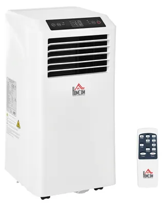 Obrázek produktu pro Mobilní klimatizace HOMCOM 3 v 1 s odvlhčováním, dálkovým ovládáním, výkonem 9 000 BTU a 24hodinovým časovačem, ABS