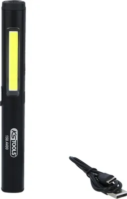 Zdjęcie produktu dla KS TOOLS Lampa inspekcyjna LED COB Stripe 350 lumenów z punktową diodą UV i wskaźnikiem laserowym - 150.4400