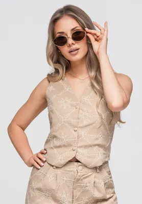 Produktbild von LARICA Kamizelka OW-VE-E0009 V-1 taupe taupe L