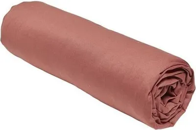 Produktbild von Spannbettlaken – 90 x 190 cm, einfarbig – Terrakotta