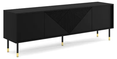 Immagine prodotto di Mobile TV Aglaé con 4 ante, colore nero, 180 cm