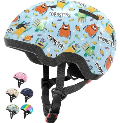 Produktbild von Kinderhelm für Radfahren, Roller, Skateboard | 1-8 Jahre | S (48-53cm) | Cartoon-Design