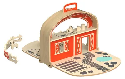 Produktbild von Mamatoyz – Bauernhof-Spielset aus Holz – Natur