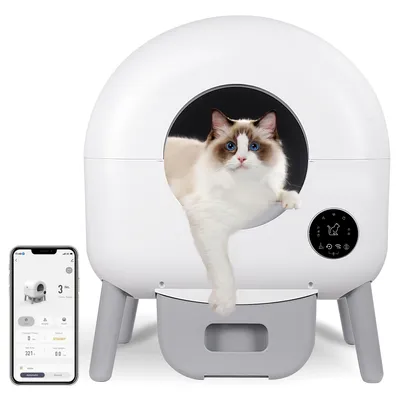 Productafbeelding van Zelfreinigende Kattenbak - Slimme Kattenbak - Automatische Kattenbak - Grote Kattenbak - Geurbeheersing