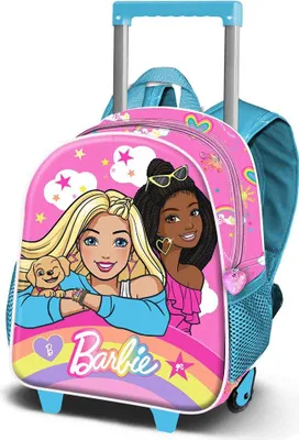 Immagine prodotto di Karactermania Barbie Zaino piccolo 3d con rotelle Colori arcobaleno Rosa Rosa Taglia unica