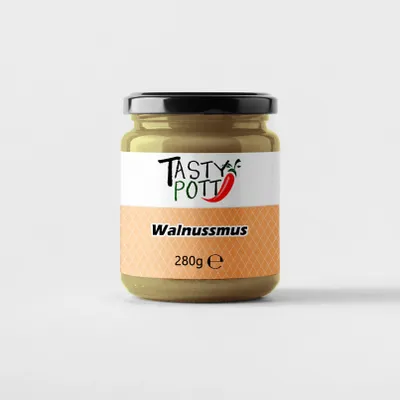 Produktbild von Tasty Pott Walnussmus - Nussmus Walnuss - 280g Glas