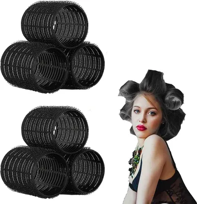 Zdjęcie produktu dla Duże lokówki, 6 sztuk, 55 mm, do włosów długich