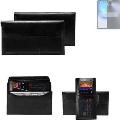 Produktbild von K-S-Trade Handy Hülle kompatibel mit Tecno Camon 19 Pro Schutz Hülle Tasche Schutz Case Handytasche Kunstleder schwarz, 1x