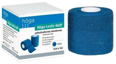 Produktbild von HÖGA-LASTIC-haft Binde 6 cmx5 m blau