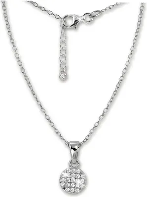Produktbild von SilberDream Zirkonia Halskette 45cm 925 Silber Schmuck Circle silber GSK403W