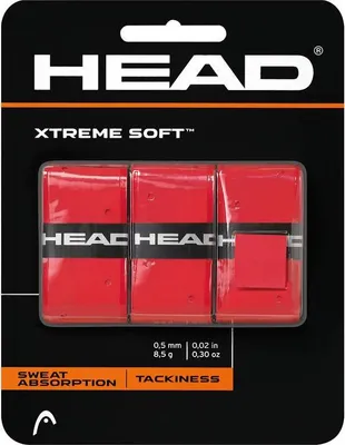 Obrázok produktu pre Head XtremeSoft 3 overgrip wrap tl. 0,5 mm červená balenie po 3 ks