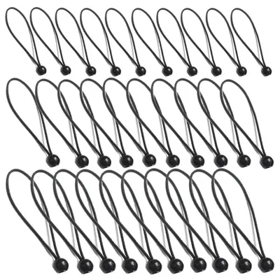 Immagine prodotto di 30 pezzi di corda elastica a sfera, lunghezza 6", 8" e 10", cinghie di fissaggio elastiche per teloni, tende, campeggio