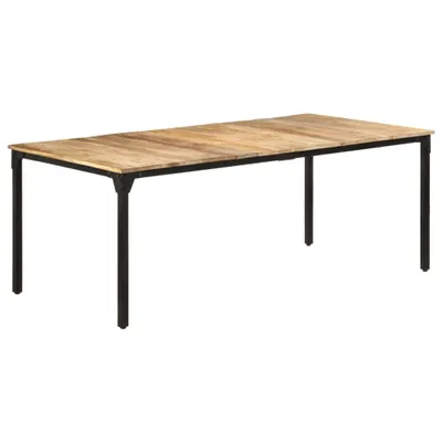 Image de Table de salle à manger 200x100x76 cm Bois de manguier rugueux
