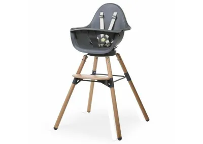 Obrázok produktu pre CHILDHOME Detská vysoká stolička 2 v 1 Evolu One.80° antracit CHEVO180NA
