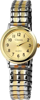 Produktbild von Classix 1700010-001 Analog Damenuhr mit Metallzugband gold- und silberfarben