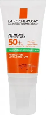 A product shot of a sunscreen tube against a white background.