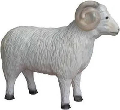 Produktbild von Widder Lebensgroße Figur Dekoration Statuen Skulptur Garten Deko Figuren 70cm