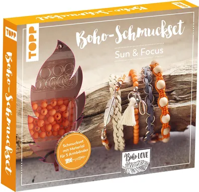 Produktbild von Boho-Schmuckset Sun & Focus (Orange)
