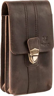 Produktbild von MATADOR Leder Hüfttasche MALAGA XXL Smartphone 7.5 Zoll Dunkel Braun
