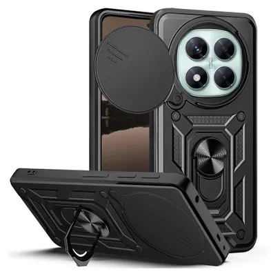 Produktbild von Armor Handyhülle für Xiaomi Redmi Note 14 Pro 5G  Kameraschutz Handy Panzer Case Cover Schutzhülle Outdoor Farbe: Schwarz