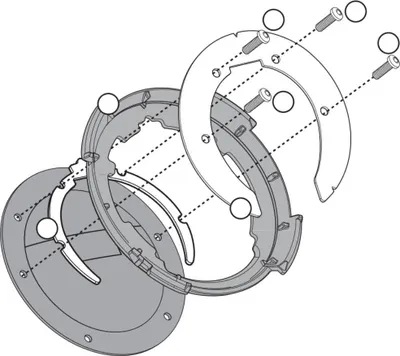 Immagine prodotto di Flangia serbatoio Tanklock/TanklockED GIVI BF14