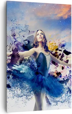 Produktbild von Bild auf Leinwand - Leinwandbild - Einteilig - Ballerina Tänzer Tüll Kleid - 80x120cm - Wand Bild - Wanddeko - Wandbilder - Leinwanddruck - Wanddekoration - Leinwand bilder - Wandbild - PA80x120-2624