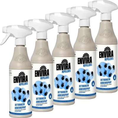 Produktbild von Envira Bettwanzen Abwehrspray im Vorteilspack 5x500ml