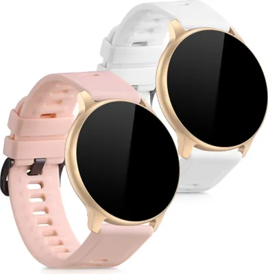 Produktbild von kwmobile 2x Sportarmband kompatibel mit AGPTEK LW11 Armband - Fitnesstracker Band Set aus TPU Silikon