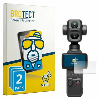 Produktbild von 2x BROTECT Schutzfolie für DJI Osmo Pocket 4P Displayschutz Displayschutzfolie Folie Matt Entspiegelungsfolie