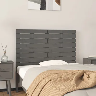 Produktbild von "2026 Promotion" Wand-Kopfteil Grau 81x3x63 cm Massivholz Kiefer - Bettkopfteil CC29075
