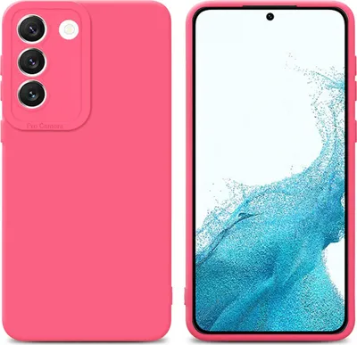 Produktbild von Cadorabo Hülle für Samsung Galaxy S22 Schutz Hülle in Rot TPU Silikon Etui Case Handyhülle