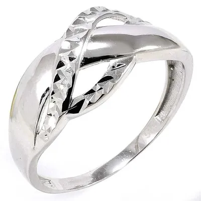 Produktbild von Hypoallergener Ring aus 585 Weißgold Glare569, Ringgröße 63, 0,2 cm Bandbreite, 0,9 cm Oberteilbreite