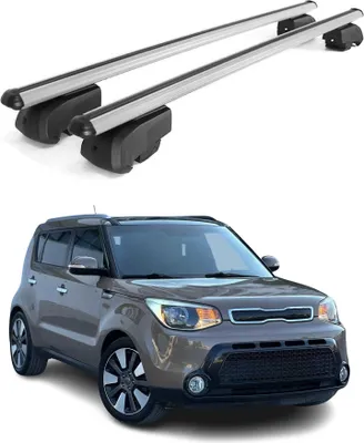 Immagine prodotto di Barre portapacchi trasversali per Kia Soul 2014-2019 Alluminio Grigio ABE