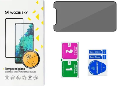 Produktbild von Wozinsky Privacy Glass Panzerglas für iPhone 12 Pro / iPhone 12 mit Anti Spy Blickschutzfilter