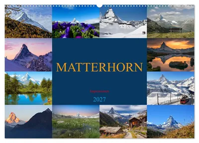 Produktbild von MATTERHORN Impressionen (Wandkalender 2027 DIN A2 quer), CALVENDO Monatskalender