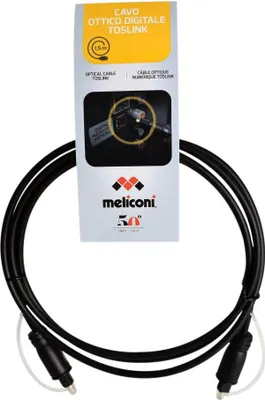 Immagine prodotto di Meliconi 497202 TOSLINK Cavo Audio Ottico Digitale 1,5 m Nero