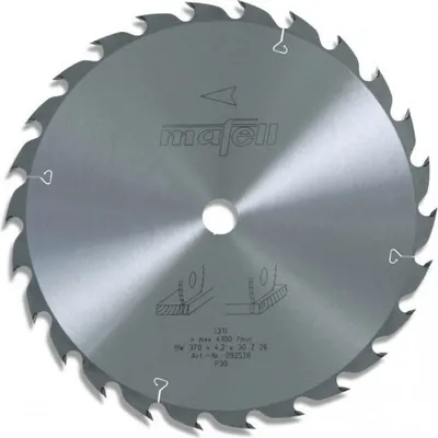 Produktbild von Mafell Sägeblatt-HM 370 x 2,2/4,2 x 30 mm, Z 26, WZ | 092526