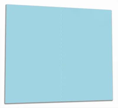 Produktbild von Wallario Herdabdeckplatte aus Glas, Größe 60 x 52 cm 2-teilig, Motiv Pastellblau