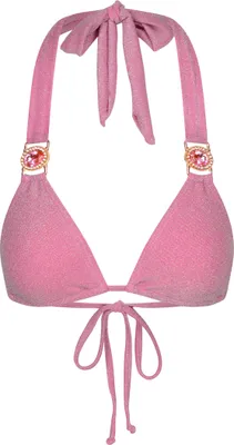 Produktbild von Moda Minx Bikinioberteil Lumiere Amour Triangle mit tollem Steinbesatz Candy Pink S